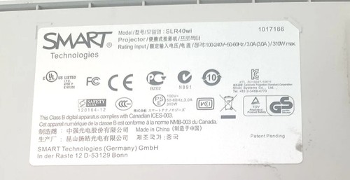 Smart LightRaise 40wi Projector SLR40wi PC 3D Ready Ultra Short Throw. - Picture 6 of 6