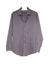 DKNY Men's Slim Fit Dress Shirt Button Up Light Purple Sz: 15 1/2 32/33
