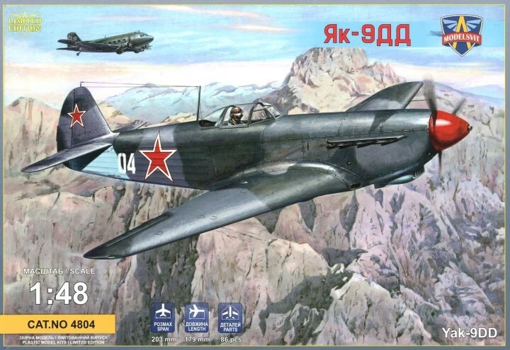 ModelSvit Scale 4804 1:48th scale Yakovlev Yak-9DD Soviet fighter