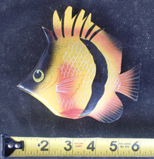 wooden butterfly fish