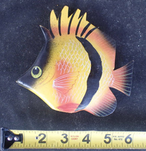 wooden butterfly fish