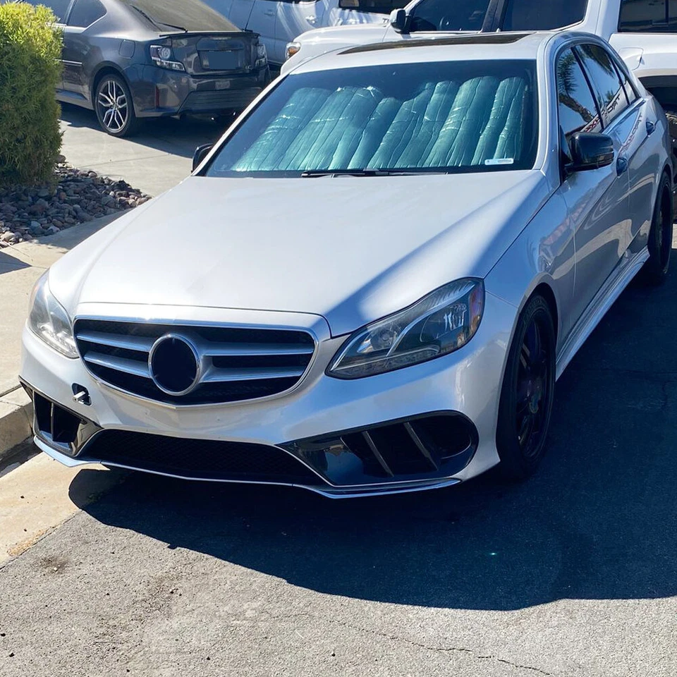 For Mercedes-Benz W212 E350 E400 E550 Matte Carbon Fog Lamp Grill Air Vent Cover - Image 2 of 4