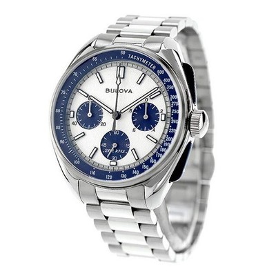 Bulova Lunar Pilot 98K112 Chronograph Moon Watch Panda Dial Precision Quartz