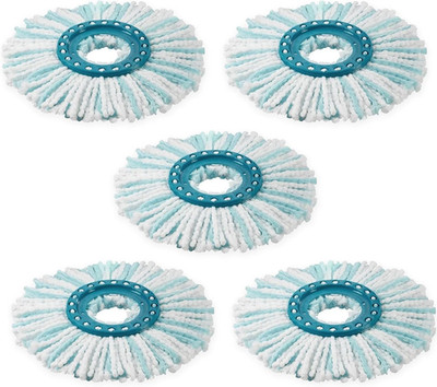 5 Replacement Heads for Leifheit Clean Twist Disc Mop Micro Ergo 2.0,...