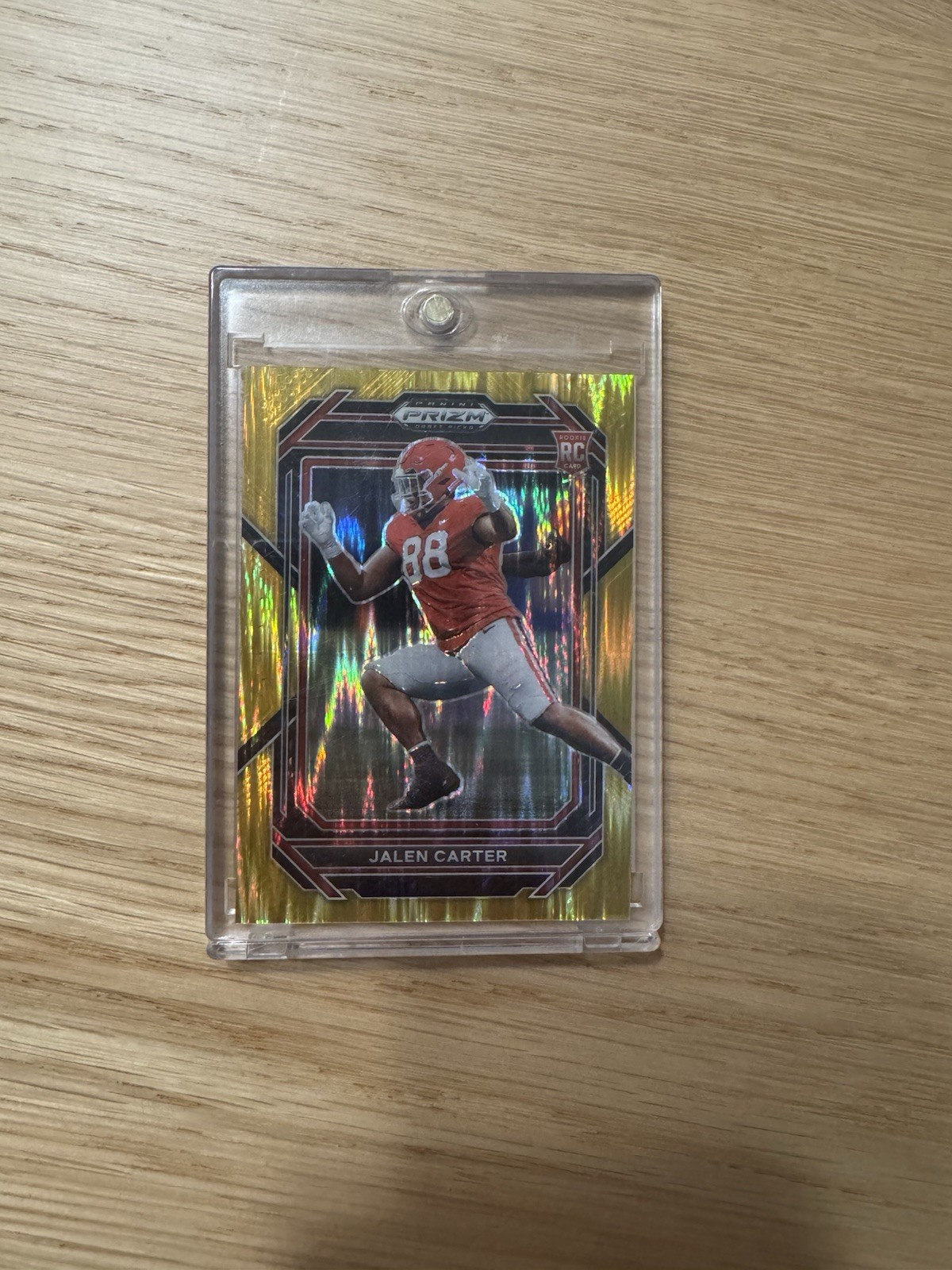 2023 Panini Prizm Draft Picks - Jalen Carter #163 Gold Flash Prizm /49 (RC)