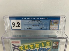 Tetris Attack (Game Boy) CGC 9.2 A++ New Sealed Graded PSA VGA WATA 1st Print!