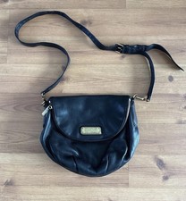 Marc by Marc Jacobs Crossbody Shoulder Bag Classic Q Natasha Black Leather Purse