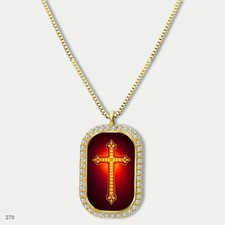 Stunning Colorful Jesus Christ Crucifix Cross Fashion Pendant Necklace Chain Pic