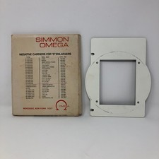 OMEGA 423-363 6X6 GLASSLESS NEGATIVE CARRIER FOR D TYPE ENLARGERS IN THE BOX