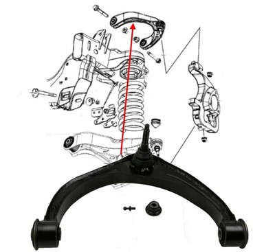 Querlenker vorne oben links Dodge RAM 1500 Bj:09-25 2WD & 4WD (Gen.4)