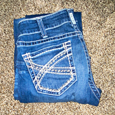 Ariat REAL Denim Women s Bootcut Jeans Blue Medium Wash Mid Rise 5-Pocket 31s