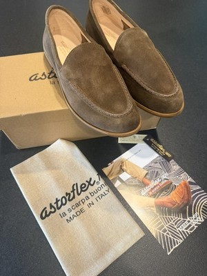 Astorflex Venetian Loafer   Brown Suede Slip On   US 9/see size chart below