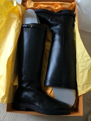 Tod's Damen Stiefel Kalbsleder schwarz Größe 40 neu