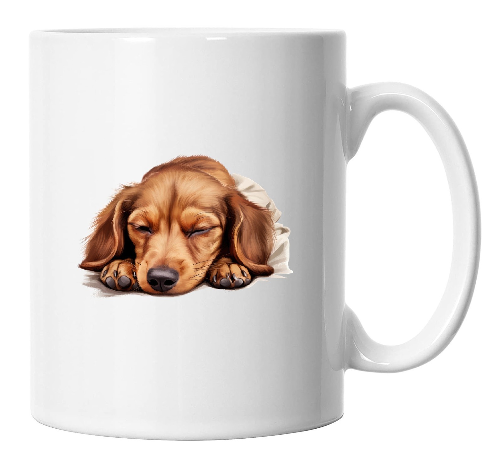Dachshund Mug Sleeping Laying Down, Dachshund Dog Lover Gift