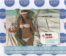 ADESIVO VINTAGE STICKER AUFKLEBER AUTOCOLLANT LINEA SPRINT COSTUME MISS ITALIA
