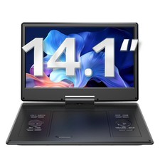 YOTON 16.9" Portable DVD Player with 14.1" HD Swivel Screen for 14.1", Black