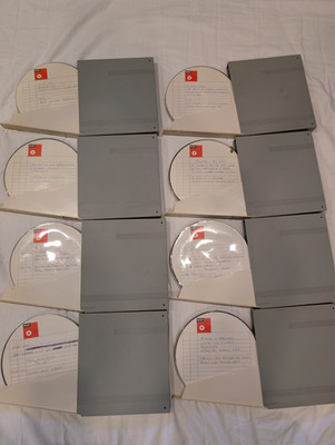 8 BASF  7'' 1800 ft Reel to Reel Tapes Hard Case Classic Rock