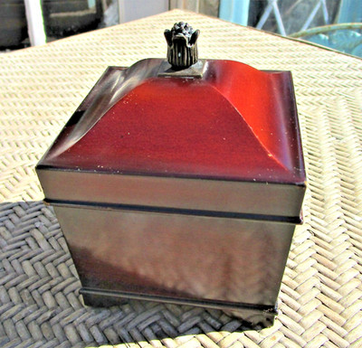The Bombay Company Wood Jewelry Ring Music Box Velvet Lined Classic Wooden 