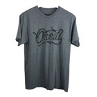 O’Neill Size Medium Gray Logo Graphic Modern Fit Tee Shirt Surf Skate 