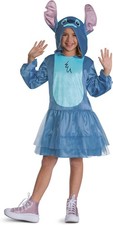Stitch Dress Deluxe Girl Disney Stitch Fancy Dress Kids Halloween Child Costume
