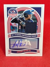 Anthony Brown Jr. 2024 Panini USA Stars & Stripes Jersey Auto #NTS-AB