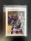 1991 Hoops Tim Hardaway Signed Rookie Card In Person #14 Golden State Warriors