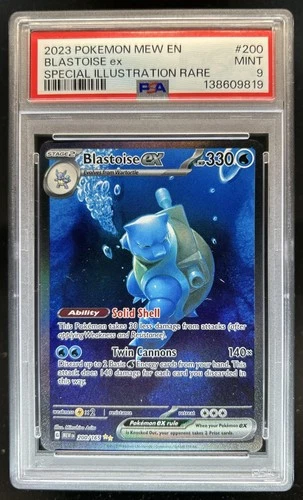 2023 Pokemon SV 151 Blastoise ex #200/165 PSA 9