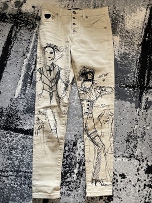 John Richmond pants jeans women's white size 28 mint condition