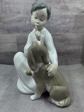Lladró #4522 Boy with Dog "Shhh" Porcelain Figurine — listing 2