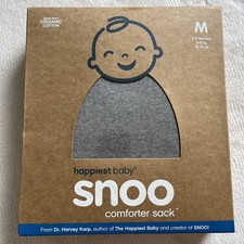 Snoo Sack Happiest Baby Comforter Sack Grey Med 2-4 Months 12-18lbs New In Box