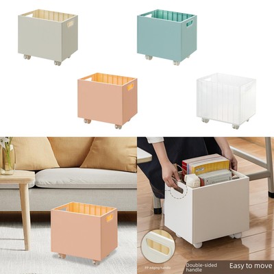 Stapelbare Buchspeicherbox Minimalist Rolling Datei Organizer für Home