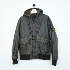 Stone Island Mussola Gommata Men's Hooded Bomber Jacket XL 2015