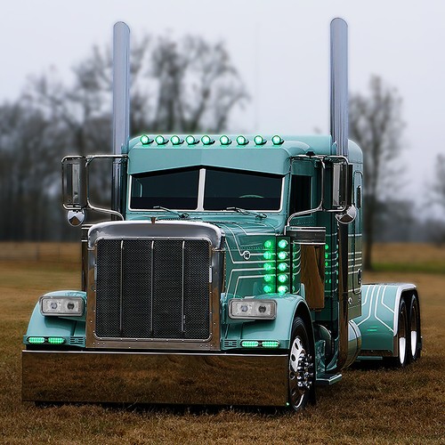 Proyector de faros de señal DRL completos LED cromados para 81-19 Freightliner Kenworth - Imagen 10 de 10