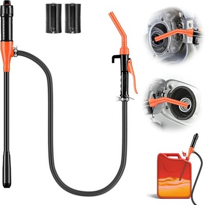 Battery Powered Electric Fuel Transfer Siphon Pump Gas Oil Water Liquid 2.4 GPM