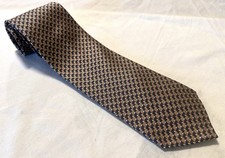 Ermenegildo Zegna Silk Tie Made In Italy Geometric Pattern 58 x 3.75
