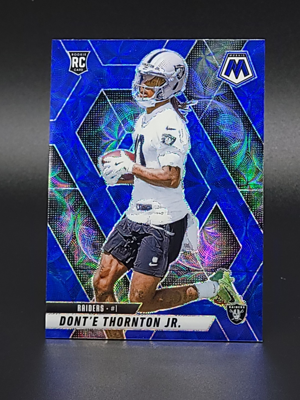2025 Mosaic Blue Scope Prizm Dont'e Thornton Jr. #369 Raiders RC