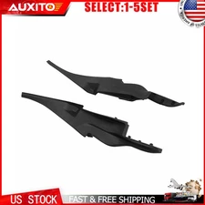 For Honda Civic 2016-20 Black Front Cowl Panel Wiper Arm Cover Trim Parts 2-10X