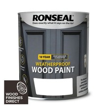 Ronseal 10 Year Weatherproof Wood Paint - Gloss - Self Priming