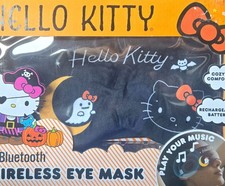 Hello Kitty Halloween Bluetooth Wireless Eye Mask Rechargeable Black