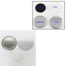 2-1/4" 58MM DIY Rubber Magnetic Button Badge Parts Maker 100 Sets/Pack