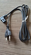 EuroNetzkabel -  IEC C7 Stecker auf Euro8 Winkel 90° Schwarz / VDE.