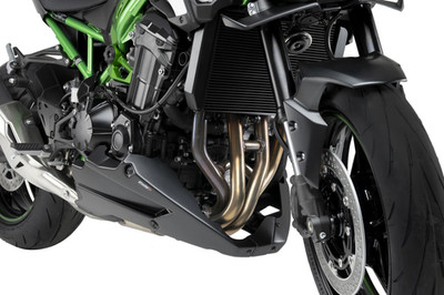 Puig Bauchschutz Untere Bug Spoiler Matt Schwarz Kawasaki Z 900/SE 2017 - 2025