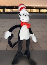 Nanco Dr. Seuss Cat in the Hat Plush Stuffed Character Black White Red 2003