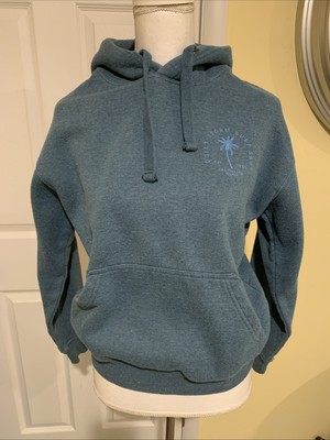 Quiet Storm Surf Shop Unisex Sz XS Fleece Pullover Hoodie Graphic Ocean City Blu