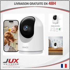 GNCC Caméra Surveillance WiFi Intérieure 2K 3MP Bébé Animaux