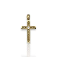 Cross Pendant - 10k Yellow Gold