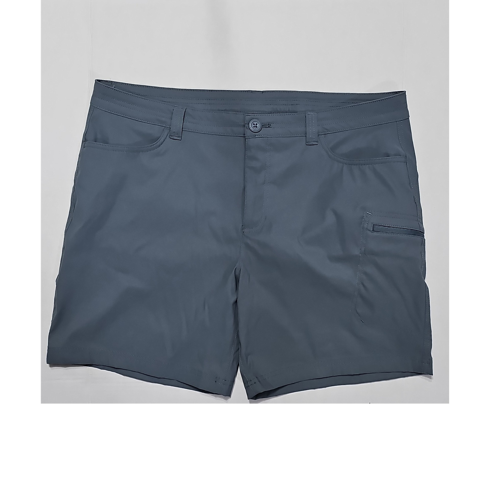 Eddie Bauer Women's Gray Cargo Shorts Size 14 Nylon/Spandex Stretch