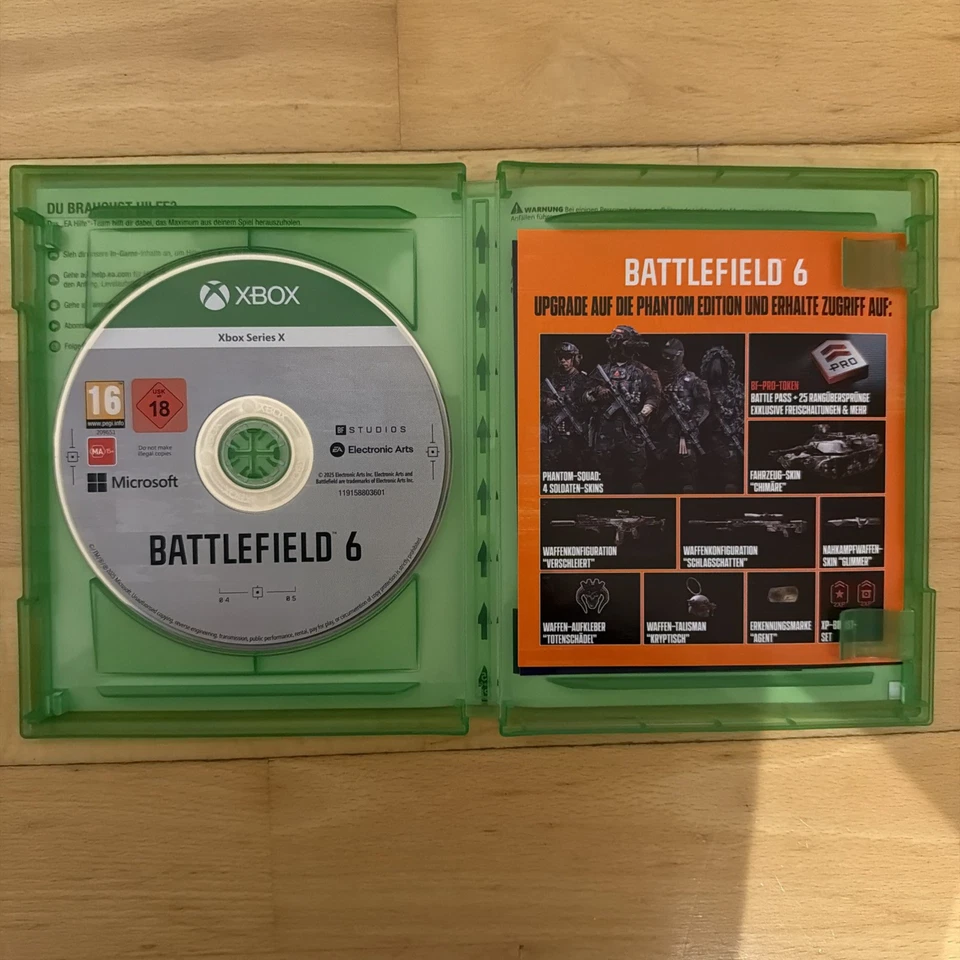 Battlefield 6 Xbox Series X XSX Sehr Gut Disc in OVP mit Flyer, Foto 2 von 2