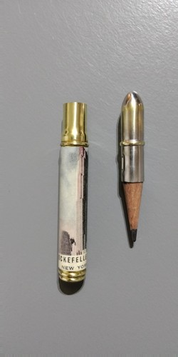 Vintage Menorabilia 1920s Bullet Pencil Rockfeller Center New York City