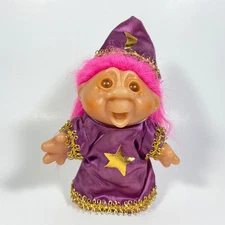 5” 1986 Dam Norfin Pink Hair Wizard Troll - READ DESC.